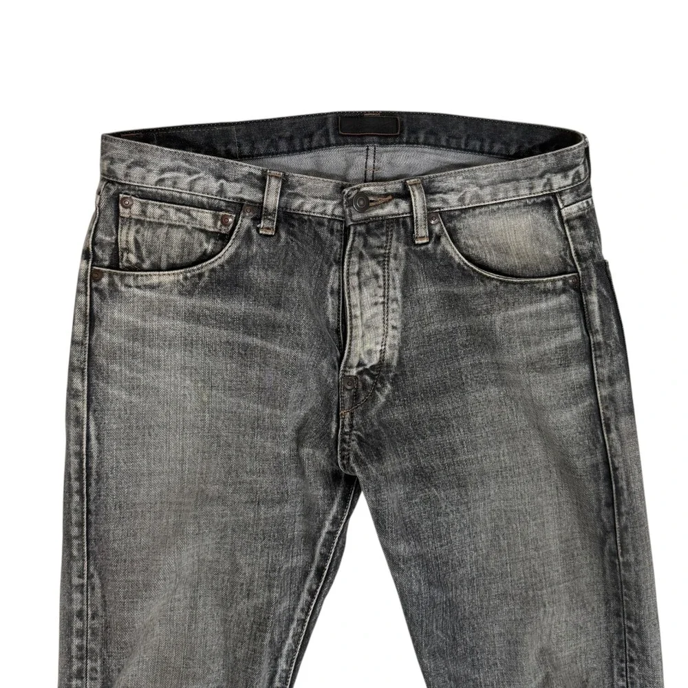 Madeworn Jeans Unisex Size 30 Wash Out Gray Distressed Japanese Denim Grunge